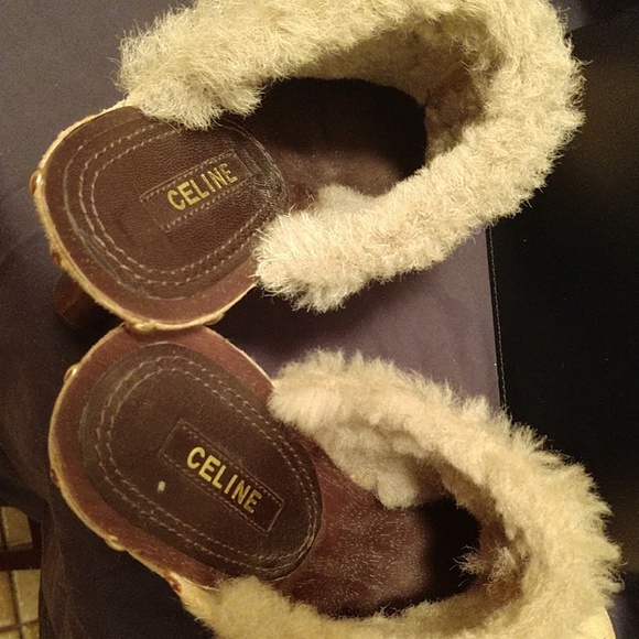 Celine Suede Studed Mules - Picture 7 of 7